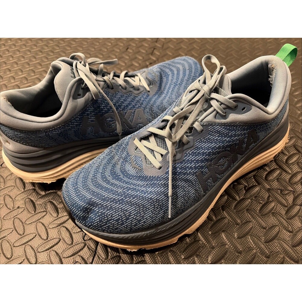 Hoka One One Gaviota 5 Running Shoes Men 12.5 Blue Comfort Walking Sneaker